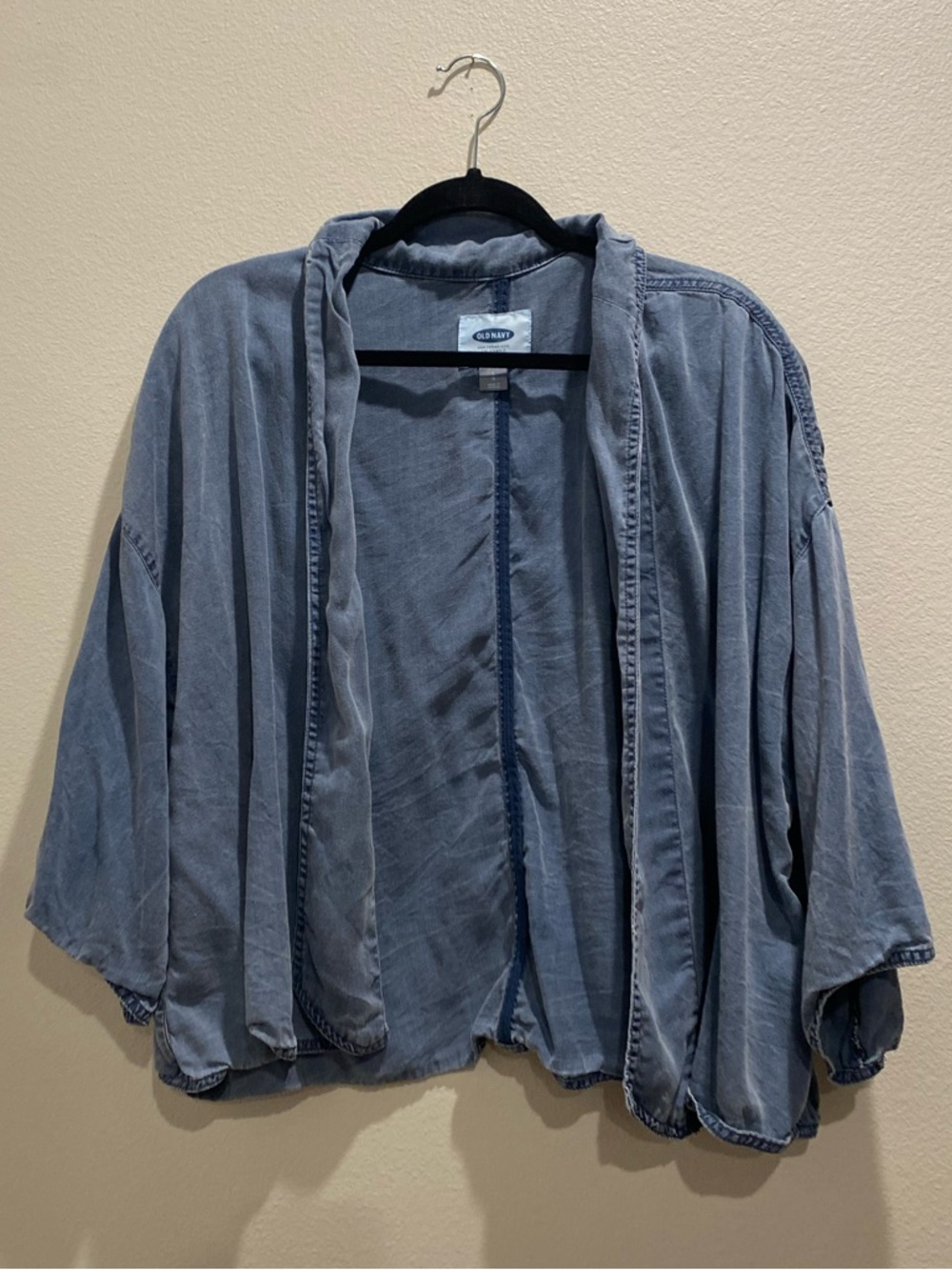 Old Navy Light Blue Denim Cardigan/Shawl